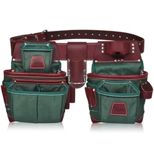 TRUTUCH Nylon and Leather Tool Belt | Framing Tool Bags | Nylon Tool Pouch