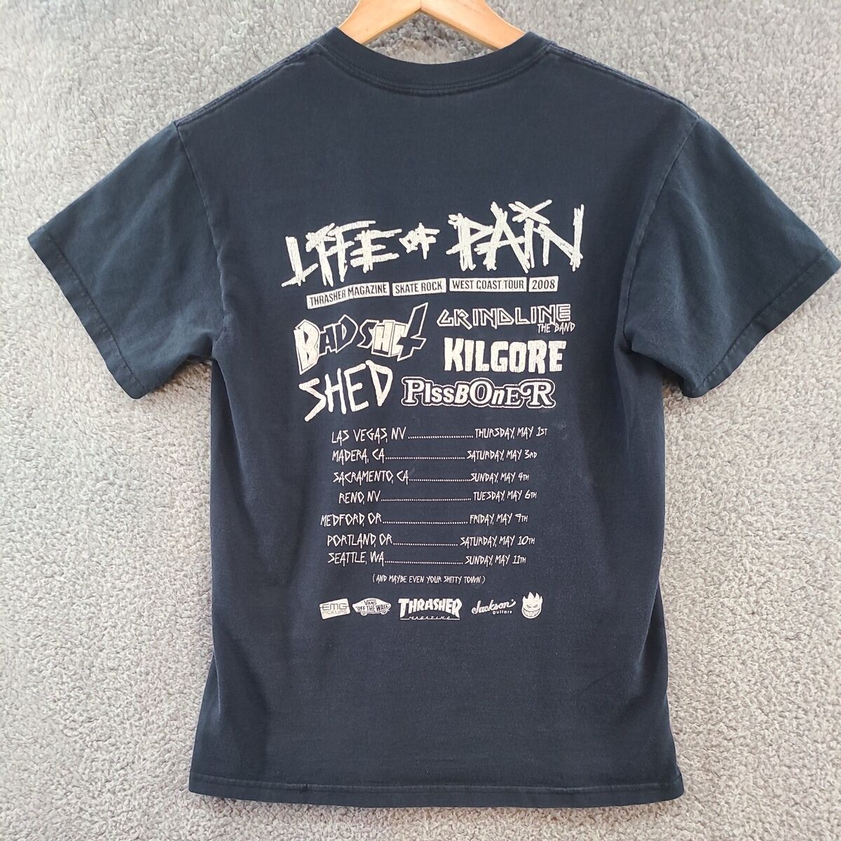 Thrasher Magazine SKATE ROCK Life of PAIN Tour 2008 Thrasher Magazine SKATE ROCK Life of PAIN Tour 2008