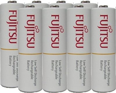 8 Fujitsu AA Ready-to-use NiMH 1.2V 2000mAh Min. 1900mAh Pre-charged Batteries