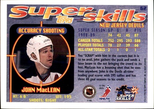 1995-96 Topps đ„
INSERTS đ„
VOUS CHOISISSEZ VOS FAVORIS đ NHL HOCKEY đ„
Cartes - Photo 70 sur 96