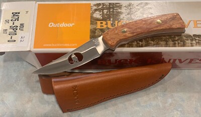 BUCK 475 WOLF CUT OUT KNIFE NEVER USED IN BOX  BRT3
