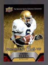 2015 UPPER DECK PROMINENT CUTS VIP2 JEROME BETTIS STEELERS NOTRE DAME QTY