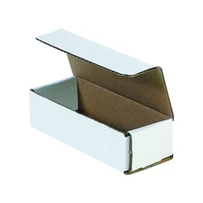 50 12" x 4" x 3" White Corrugated Mailers Die Cut Tuck Flap Boxes Free Shipping