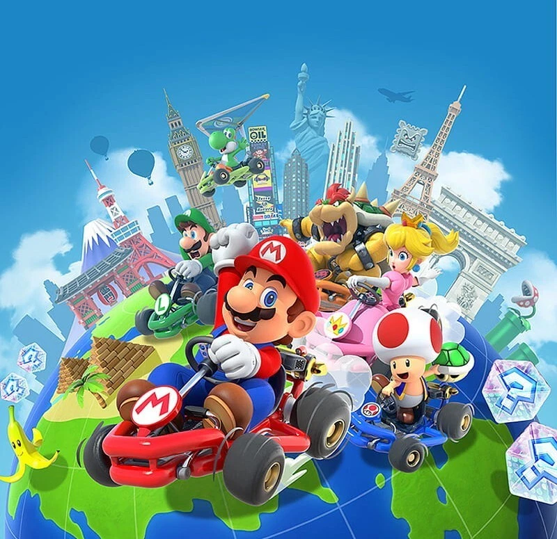 Kids Photo Wallpaper Surer Mario Kart Tour Wall Mural Wall Decor Children s Room