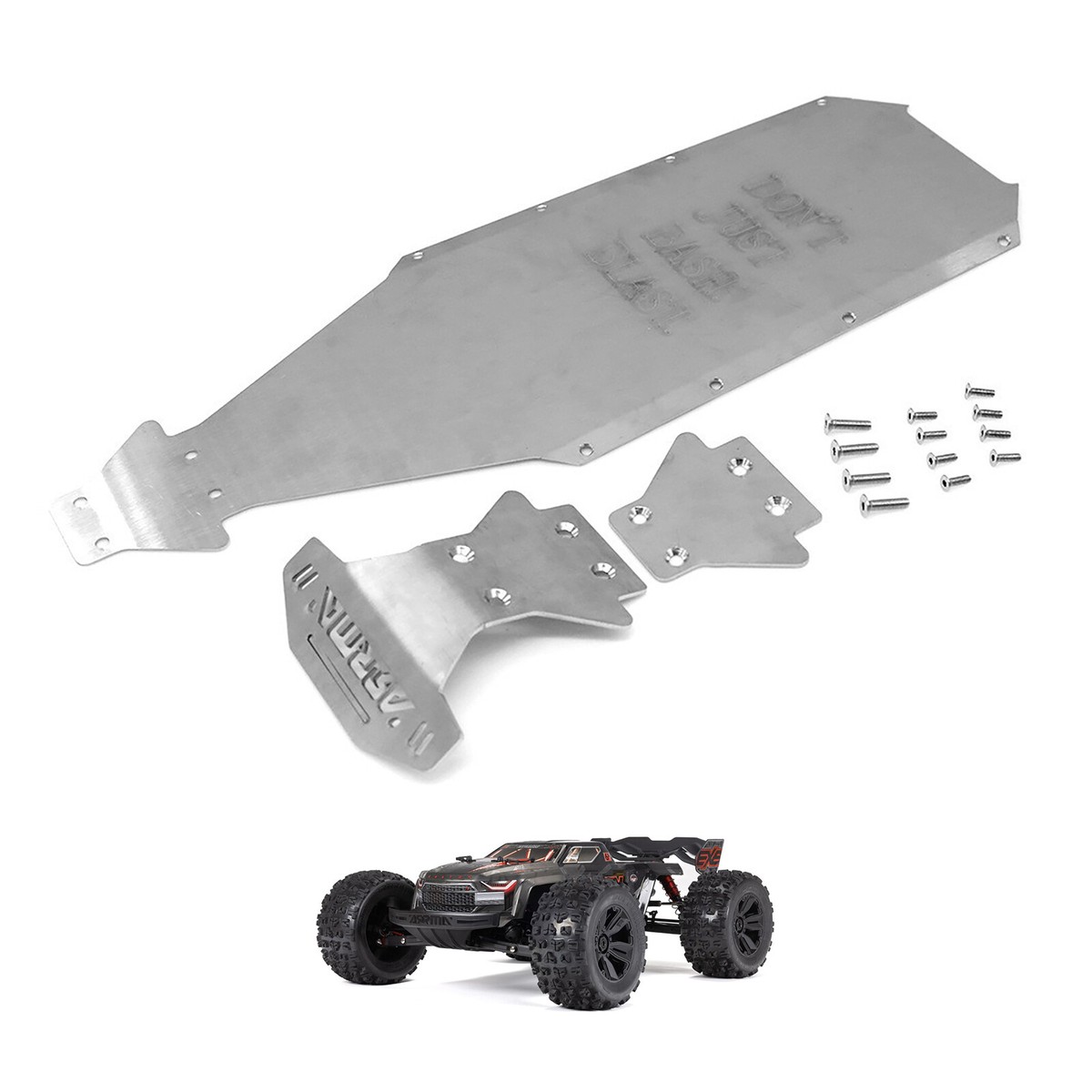 Aluminum Rear Plate Cover For ARRMA KRATON 6S 1/8 RC Car – Black Upgrade Part