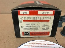 LOT 18 NEW THOMAS & BETTS 422  INSULINER SLEEVES ½ INCH SNAPINTO FREESHIPSAMEDAY
