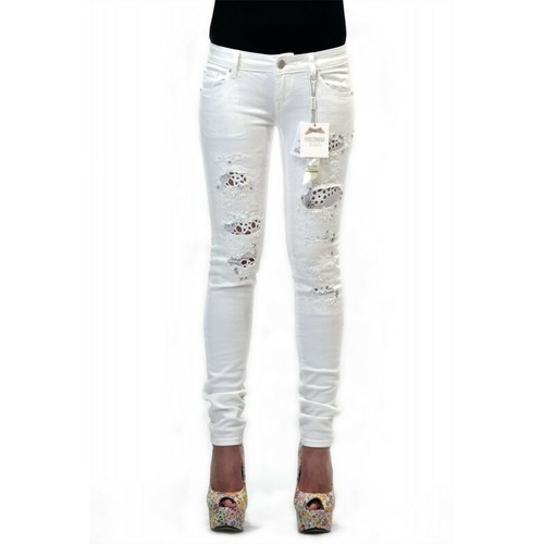 JEANS FRACOMINA BIANCO. TAGLIA 24. SKINNY SHAPE UP | eBay