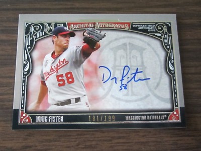 2016 Topps Museum Collection #AA-DF Doug Fister Autograph Card