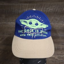 Star Wars Yoda "The Force Is Strong With This Little One" Hat Cap Youth Size