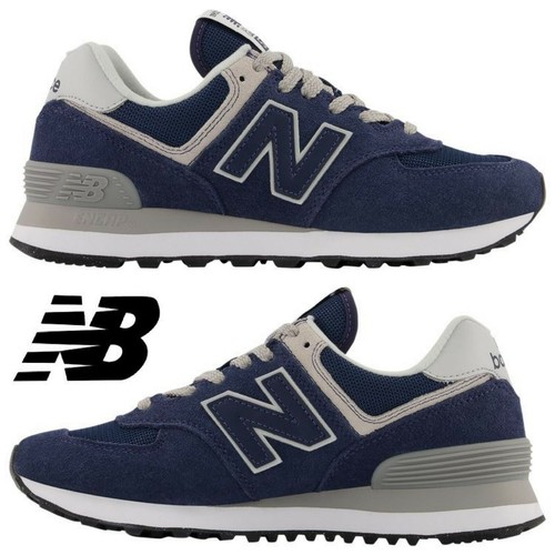 New Balance men's New Balance 574 Womens Grey / Ivory Trainers