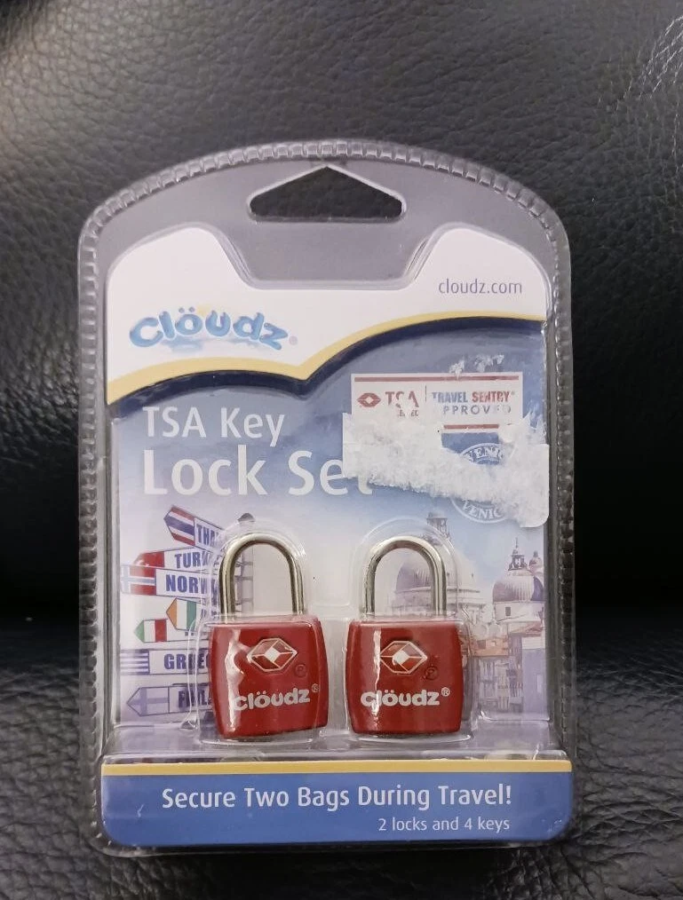 TRAVELLING Cloudz 2 luggage locks with 4 keys tsa new in package