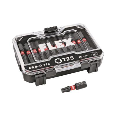 Flex Schrauberbit Bitbox Bitset DB Bulk 25tlg. T25 Schlagfest 25mm