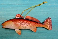 Redfish 5" Christmas Ornament Replica Wall Mount Game Fishing Salt Water 
