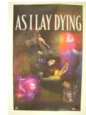 As I Lay Dying Poster Bandfoto Farbe Commercial