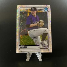 2020 Bowman Chrome Prospects Speckle Refractors #BCP137 Ryan Rolison #/299