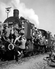 German Refugees Leaving Berlin, Germany After War's End 1945 Photo