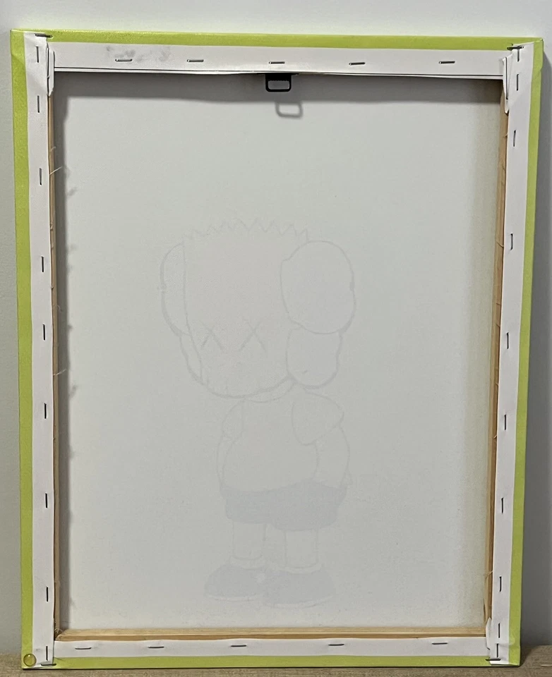 "Paquete impreso Kaws X Los Simpson - Bart Simpson + Lisa Simpson 20""x16""" Foto 4 de 4