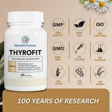 GlossiLife Sciences  Thyrofit 120 Capsules  - Energy & Weight Loss Thyroid