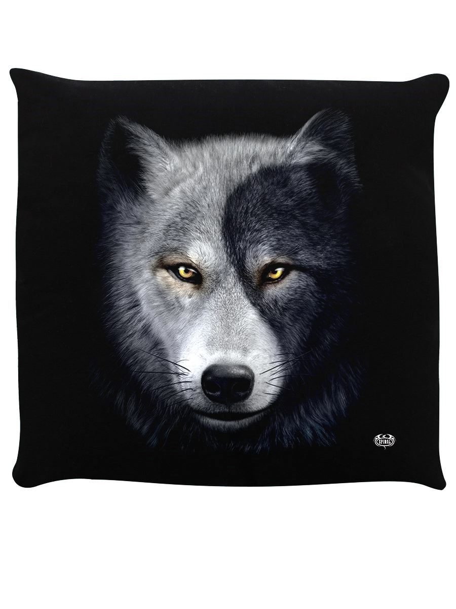 Spiral Cushion Wolf Chi II Black 40x40cm