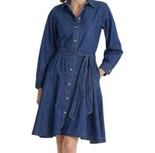 Lauren Ralph Lauren Belted Denim Shirtdress Cannes Wash 4 2
