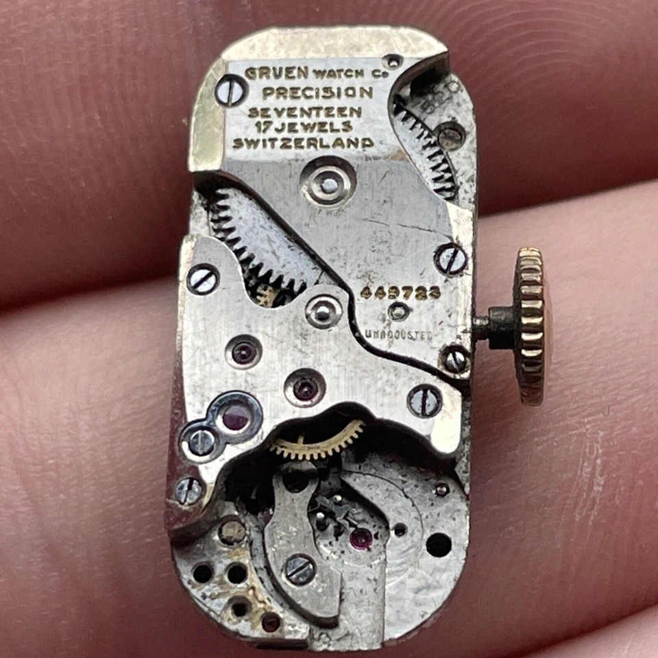 VTG Gruen Watch Co. 17 Jewels Precision Swiss Face And Movement - Image 3 of 4