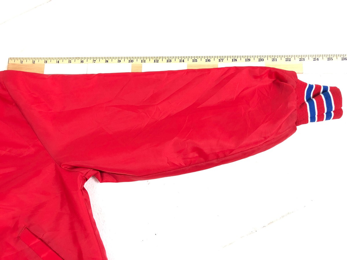 Gem Sportswear社製中綿入りナイロンジャケット 70~80年代製造 Vintage GEM Sportswear Youth Red Blue Jacket Nylon Snap USA