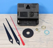 Quartex Q-80 Quartz Battery Clock Movement 1/8" Thick Dial 9/16" Shaft SWORD