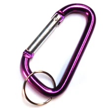 10pc 3" Aluminum Carabiner D-Ring Keychain Locking Spring Belt Clip Snap Hook PP