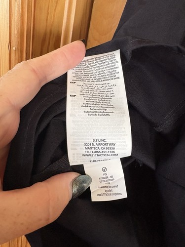 511 Tactical Shirt Damen Extra Small Schwarz Kurzarm Ripstop Utility NEU - Bild 9 von 9