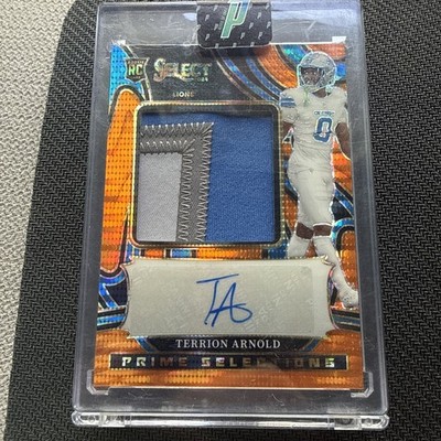#PSPS-TAD Terrion Arnold 2024 Panini Select Auto /35 Selections Orange Pulsar