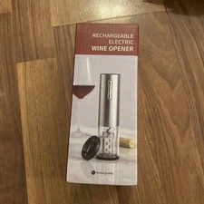 Rechargeable Electric Wine Opener with Foil Cutter / New Sealed Box