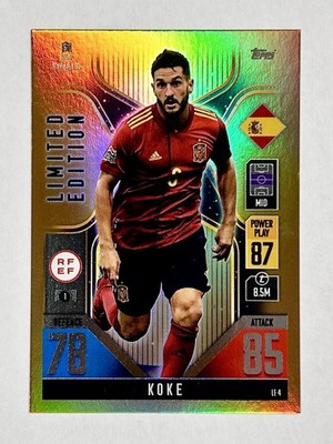 KOKE Topps Match Attax 101 UEFA Gold Limited Edition SSP World Cup SPAIN