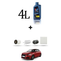 Hoffcar Set Service 4 Filter Und 4L ÖL FüR Audi A1 (8X1, 8XK) 1.2 Tfsi 63Kw Von