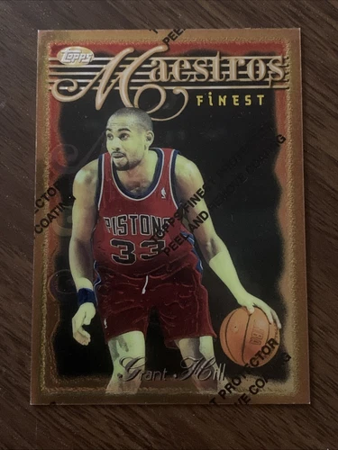 1996-97 Topps Finest #13 Grant Hill Maestros Refractor W/ Coating Pistons