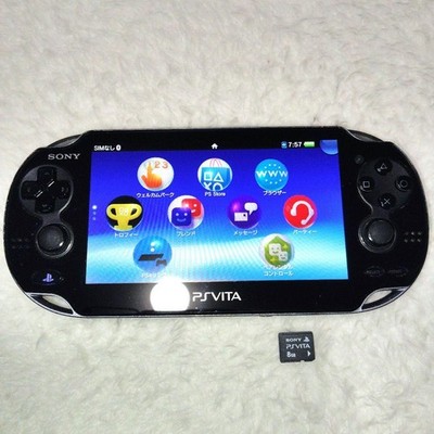 Sony PS Vita PCH-1100 schwarze Konsole 8 GB Freedom Wars Japan