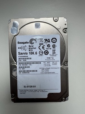 Seagate Savvio 10K.6 600GB 2.5 Inch SAS Server Hard Drive