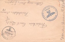 157258) Feldpost 2. Wk stummer K1 von 1942 auf Blg, Abs-Stpl. mit Feldpost-Nr.