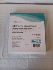 MedVance Silicone Bordered Adhesive Sacral Wound Dressing Large 9"x 9" Box of 5