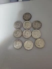 Ten  1964 Kennedy Half-Dollars - 90% Silver .