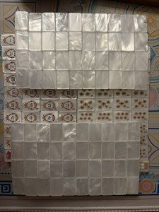 White Mother Of Pearl                       Look Acrylic Mah-Jongg Tiles