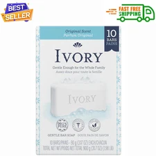 Ivory Bar Soap with Original Scent, 3.17 oz. 10 Count