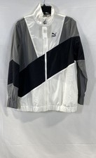 Giacca a vento Puma uomo bianco nero colorblock Galaxy taglia L nuova con etichetta
