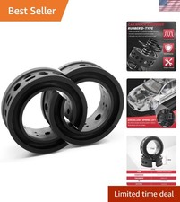 Shock Absorber Spring Rubber D Type Pack Of 2 Compatible With Car