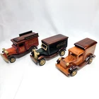 1999 Vintage Wooden Coca-Cola Delivery Trucks with Rolling Wheels and Storage 3