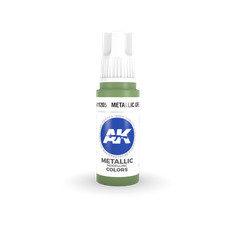 AK-11205 AK Interactive 3G Acrylic Metallic Green 17ml 3 Pack 