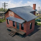Max's Motors – Trackside Warehouse  1:48th O Scale wood KIT