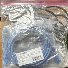 Monoprice Cat 6 Ethernet Patch Cable Snagless Stranded UTP Pure Copper 10ft Blue