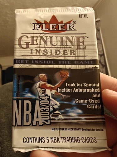 🏀 2003-04 Fleer Genuine Insider Basketball Sealed Pack #1 LeBron Bosh Wade Rc