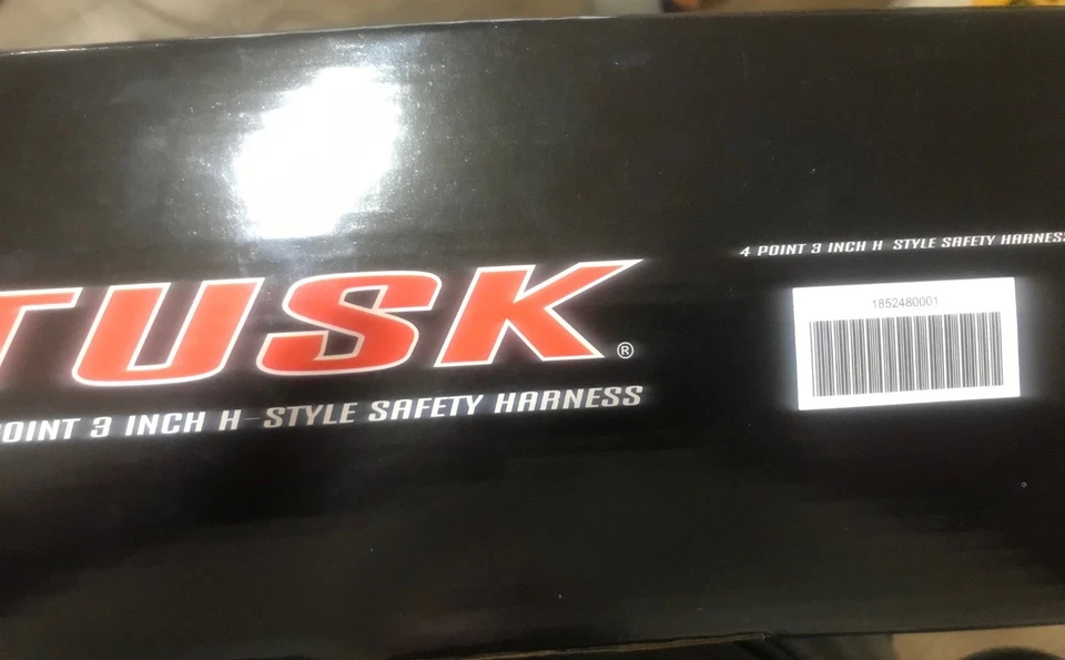 Tusk 4 Point 3 inch H-Style Safety Harness Set Fits UTV Polaris Can-Am 2pcs- NIB Foto 4 de 4