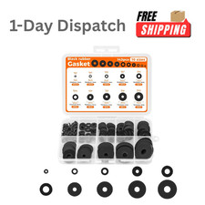QKP 143Pcs Flat Rubber Washers Kit   10 Sizes 7-30mm Gasket Set